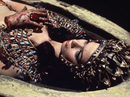 Valerie Leon como la princesa Tera en &quot;Blood from the Mummy&#039;s Tomb&quot; (1971), de la Hammer.