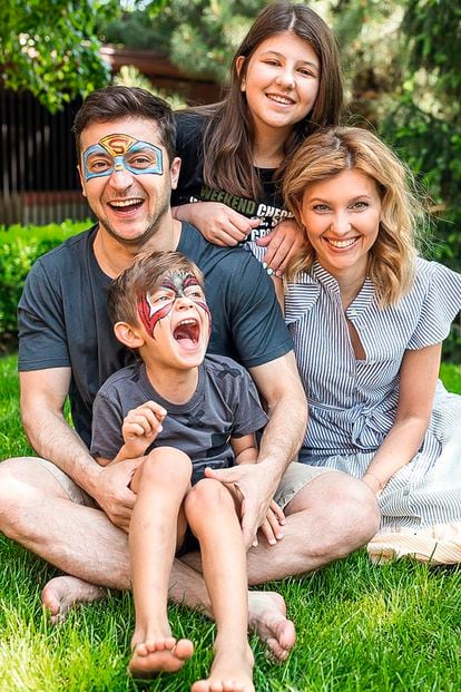 La familia Zelenski, tres años antes de la guerra.