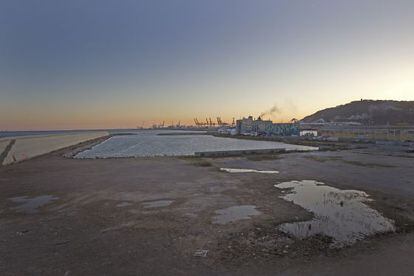 Espacio destinado a albergar la nueva marina del Puerto de Barcelona.