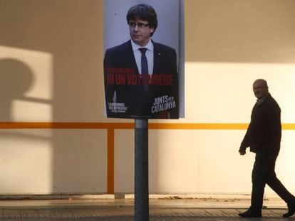 Cartell de propaganda electoral de Carles Puigdemont el 10-N.