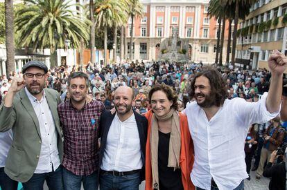 Mitin de En Marea en septiembre pasado en A Coruña.