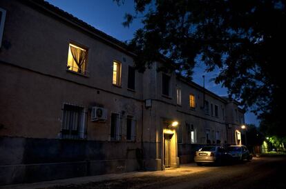 Casas para ferroviarios construidas en Algodor en los años cincuenta.