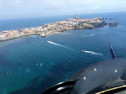 Imagen de la costa de Cartagena desde el aire, este sábado.