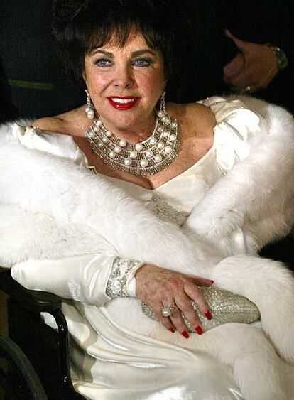 La actriz Elizabeth Taylor.