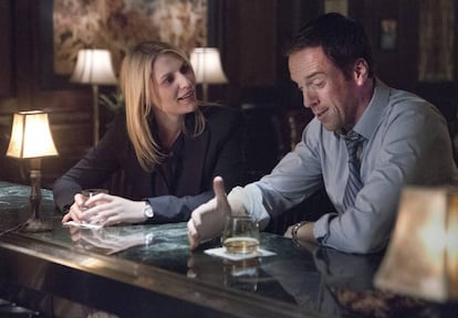 Claire Danes y Damian Lewis, en la segunda temporada de 'Homeland'.