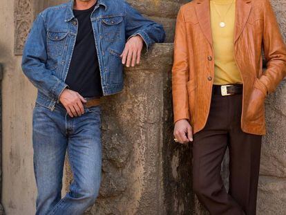 Brad Pitt y Leonardo Di Caprio, en una imagen promocional de la película.