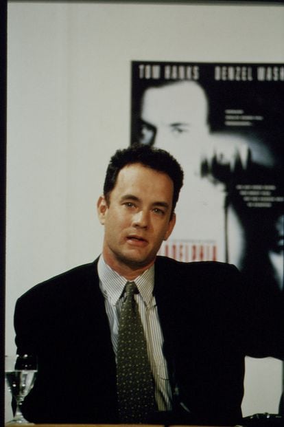 Tom Hank, en el Festival de Berlín de 1993 promocionando 'Philadelphia', la película con la que ganó su primer Oscar.