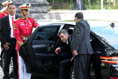 El presidente del Gobierno, Pedro Sánchez, a su llegada a la cumbre del G-20, celebrada en Bali el pasado 16 de noviembre.