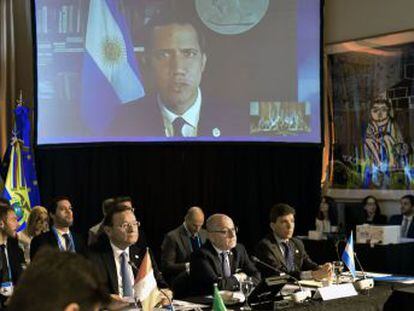 La reunión en Buenos Aires coincide con los primeros seis meses de Juan Guaidó como presidente encargado