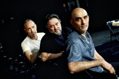 De izquierda a derecha, Miguel del Arco, Andrés Lima y Alfredo Sanzol