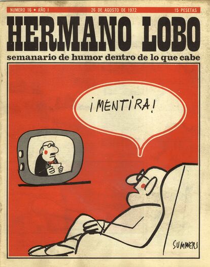 Portada de 'Hermano Lobo' del 29 de agosto de 1972.