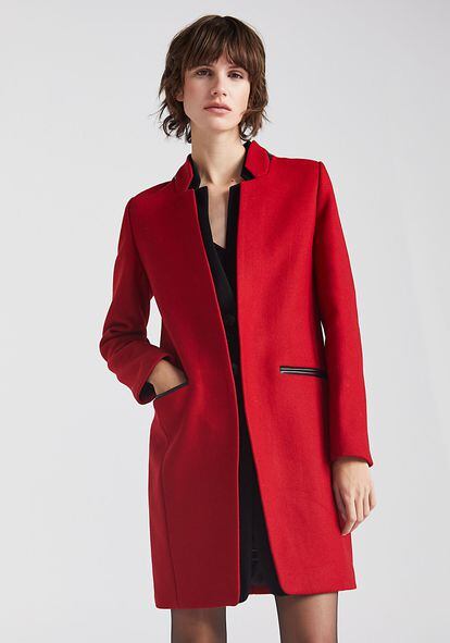 Si buscas un abrigo con el que darle un punto rockero a tus looks, te gustará este de color rojo con remates en cuero sintético de IKKS.

De 375 a 262,50€