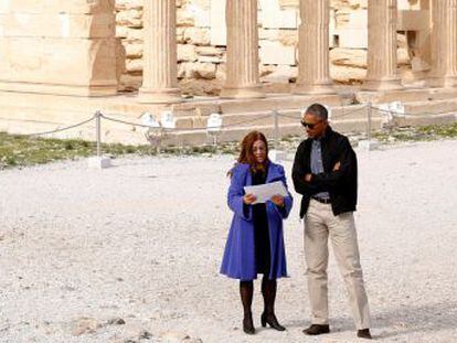 El presidente estadounidense saliente finaliza su visita a Grecia antes de partir hacia Alemania