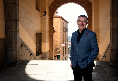 The writer Lorenzo Silva, in Toledo, this Thursday.