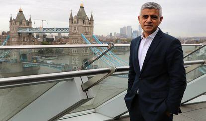El alcalde de Londres, Sadiq Khan, este viernes.