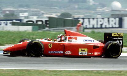Jean Alesi en acción, en 1993.
