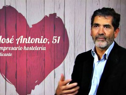El exconcejal de Alicante José Antonio Sobrino en el programa First Dates.