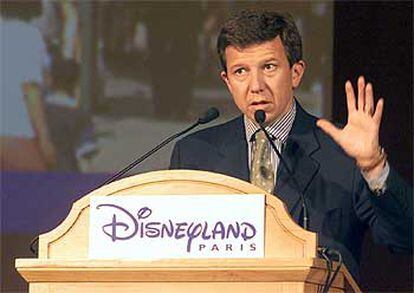 Gilles Pelisson, presidente de Eurodisney, durante una conferencia de prensa.