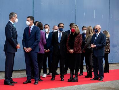 El Rey Felipe VI, acompañado por Pedro Sánchez, ha inaugurado hoy el Mobile World Congress 2022.