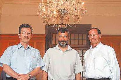 Bernd Kieback, José Manuel Torralba y Randall German, en la UIMP (Santander).
