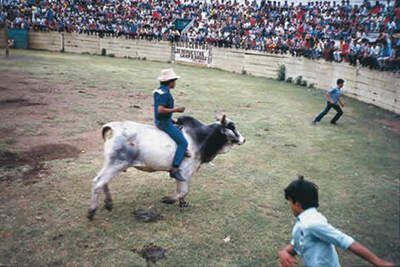 Espectáculo taurino en la plaza Monumental de Managua (Nicaragua), en 1983.