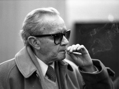 El escritor mexicano Juan Rulfo, en una fotografía de 1985.