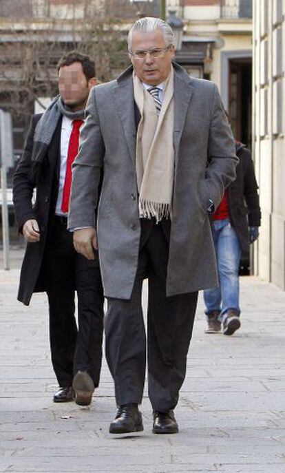 El juez Baltasar Garzón, ayer a su llegada al Supremo.