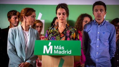 DVD 1162. Madrid, 28/05/2023. Elecciones 2023. 28M. Noche Electoral en la sede de Mas Madrid. Declaraciones al final de los resultados. 