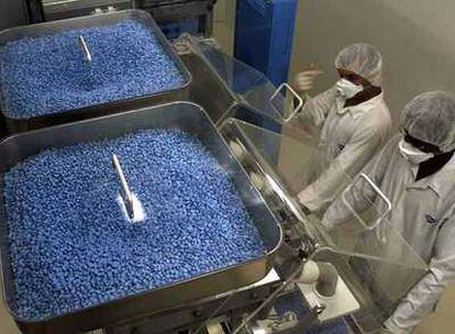 Cubos de Viagra. En 2006 las autoridades europeas estimaron en 2,5 millones las unidades falsas intervenidas.