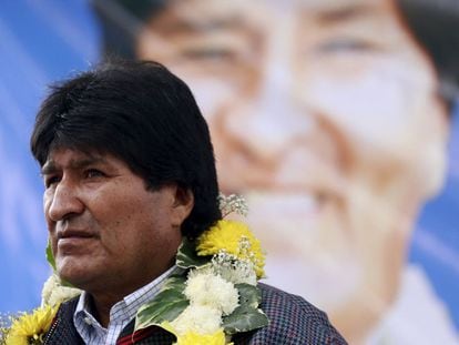 El presidente boliviano, Evo Morales, el pasado lunes en la localidad de El Alto.