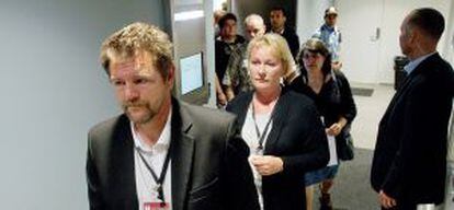 Representantes de las víctimas y los supervivientes abandonan la sala en protesta por el alegato de Breivik.