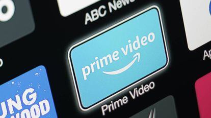 Logo de Prime Video, el servicio de contenidos en 'streaming' de Amazon, en una pantalla.