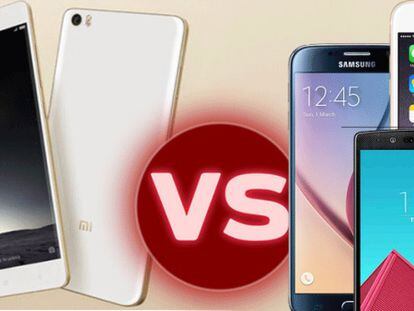 Xiaomi Mi Note Pro vs Samsung Galaxy S6, iPhone 6 Plus y el resto de sus rivales