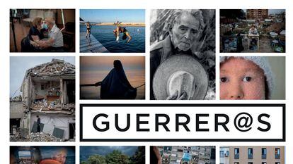 Portada del libro solidario 'Guerrer@s', que homenajea al fotoperiodista Joan Guerrero y forma parte de la iniciativa de Catalunya Mirades Solidàries.