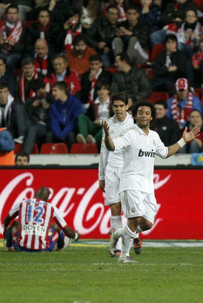 El lateral izquierdo del Madrid, Marcelo, anotó el último gol del encuentro en el minuto 92.