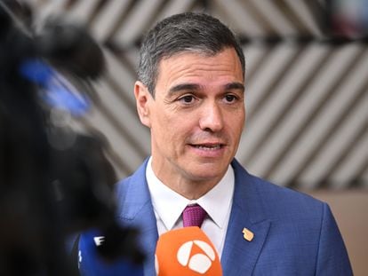 El presidente del Gobierno, Pedro Sánchez, en Bruselas el pasado 29 de junio