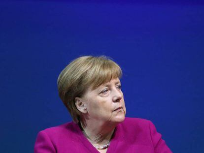 La canciller alemana, Angela Merkel, en Münster (Alemania), el pasado 11 de mayo de 2018. 
