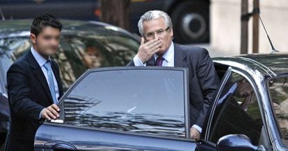 Baltasar Garzón, el 14 de mayo de 2010, cuando fue suspendido por el Consejo General del Poder Judicial.