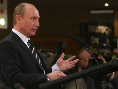 Vladímir Putin, durante la Conferencia de Seguridad de Múnich en 2007.