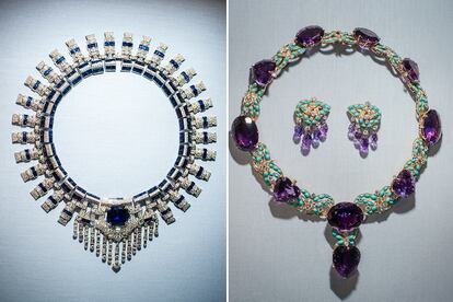 Marjorie Merriweather Post era aficionada a las joyas. Estas piezas de Cartier forman parte de su colección, que puede verse en el museo de Hillwood Estate.