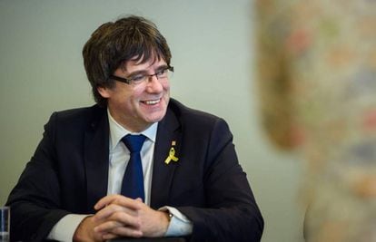 Carles Puigdemont en Alemania, este miércoles.