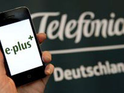 Logotipos de Telef&oacute;nica Deutschland y E-Plus.