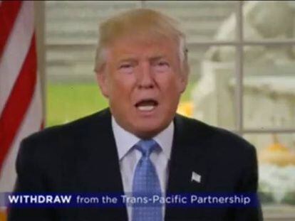 Trump anuncia su intención de retirar a EEUU del TPP
