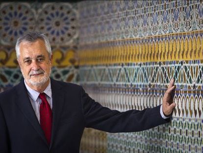 Jos&eacute; Antonio Gri&ntilde;&aacute;n, en el palacio de San Telmo, sede del Gobierno andaluz, el pasado viernes.