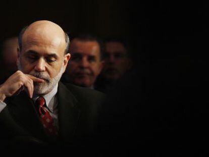 Ben Bernanke, en 2009 antes de intervenir ante el Club de Econom&iacute;a de Washington.