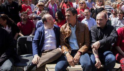 Sánchez va proclamar que "Espanya és una nació de nacions i Catalunya és una nació" a Barcelona.