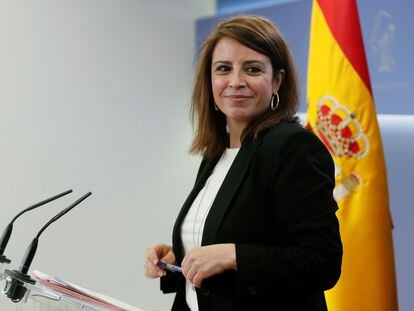 Adriana Lastra, en una imagen de 2021, en el Congreso de los Diputados.