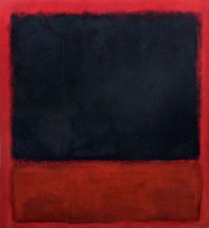 'Sin título (black-red-over-black-on-red)', 1964. Obra de Mark Rothko. 