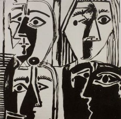 'Cabeza (segun Picasso)', de Warhol (1985).