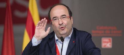 Miquel Iceta, en el congreso del PSC.